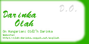 darinka olah business card